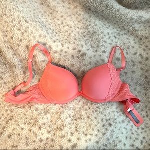 Aerie Pink Lace Push Up Bra